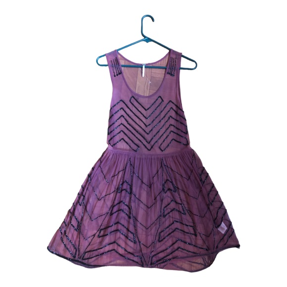 Free People Embellished Beaded Slip Dress - Picture 4 of 8